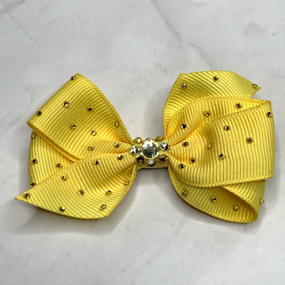 Tarina Tarantino Swarovski Bow Anywhere Clip Yellow
